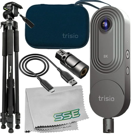 Trisio Lite 2 VR 8K Virtual Tour Camera 360° NodeRotate USB Cable 8pc Bundle