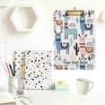thumbnail image 4 of FMSHPON Cute Llama Clipboard Hardboard Wood Nursing Clip Board and Pull for Standard A4 Letter 13x9 inches, 4 of 7