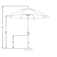 thumbnail image 2 of California Umbrella 9' Patio Umbrella in Terracotta, 2 of 3