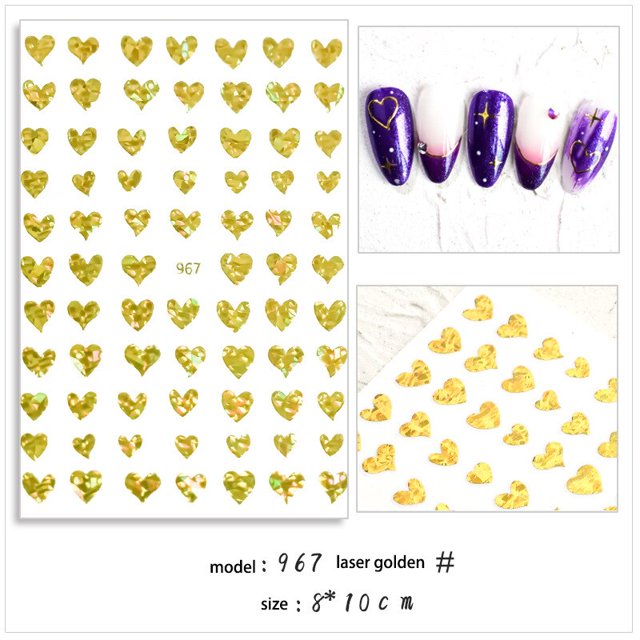 Pegatinas para uñas para manicura, deslizadores de pegatinas para uñas, calcomanías para uñas, figuras autoadhesivas, transferencia negra, accesorios DIY, primavera Tan Jianjun unisex