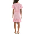thumbnail image 5 of Split Neck Embroidered Poplin Dress, 5 of 6
