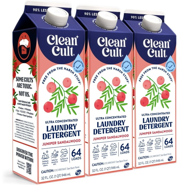Detergente líquido para ropa Cleancult 192 cargas 2.8 L