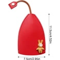 thumbnail image 2 of Llavero de cuero de Pascua, llavero de conejo y huevos, cubierta protectora de llave de coche, funda de llave de coche, funda de llave de coche de cuero PU, organizador de llaves de Pascua JM, 2 of 5