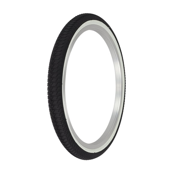 PRO  Bicycle Bike Tire 20 X 1.75 Black/White Sidewall Tire P-1064