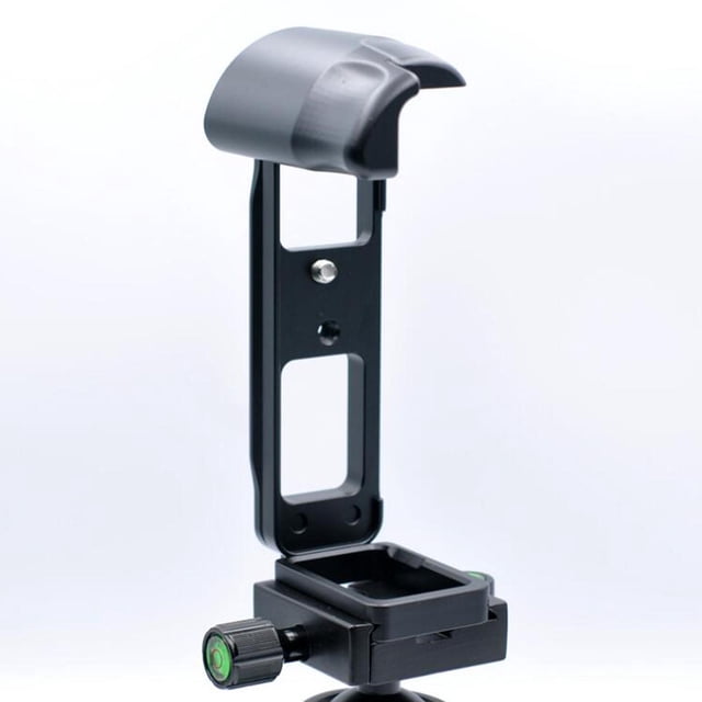 Cámara DSLR L Placa de trípode de liberación rápida Soporte L, Accesorios de grabación vertical de vídeo, Placa de montaje para X-e1 X-e2 X- Negro