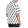 thumbnail image 3 of joogoo Men's Hawaiian Shirt Black Polka Dots Short Sleeve Casual Button Down Shirts XL, 3 of 6