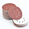 thumbnail image 4 of 100 piezas Papel de Lija Disco Flocado Nikou 5 pulgadas 8 Agujeros Grano 60 80 100 120 150, 4 of 12