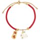 thumbnail image 3 of Pulsera de Año Nuevo del Conejo, hilo rojo, pulsera ajustable con animales del zodíaco chino, 3 of 7