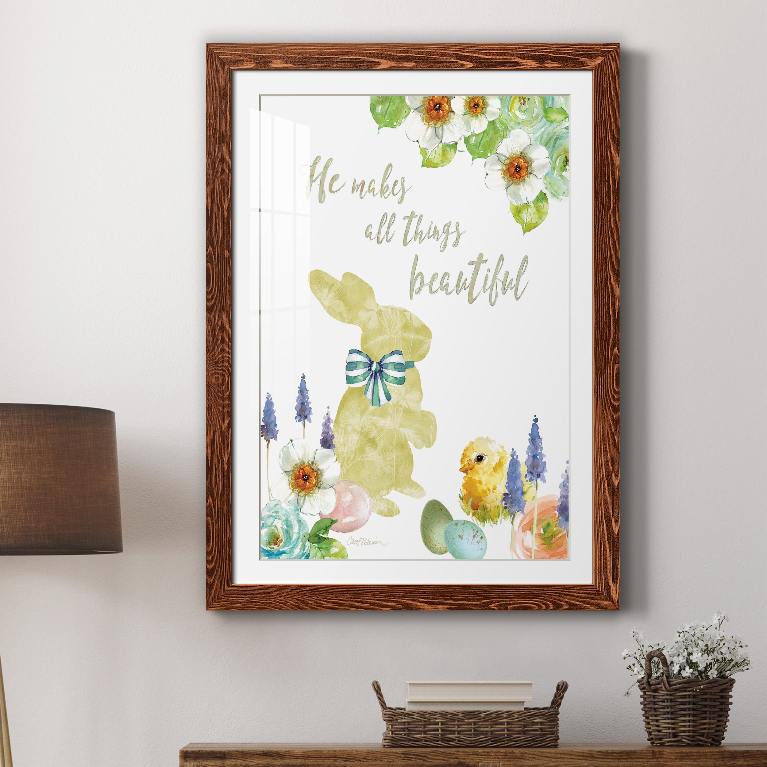 All Things Bunny - Premium Framed Print - Distressed Barnwood Frame - Ready to Hang