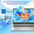 thumbnail image 4 of HP Business Laptop, 15.6" FHD Touchscreen, Intel i7-1355U(10-Core) Processor, Intel Iris Xe GPU, Copilot AI, Win 11 Pro, 32 GB RAM, 2 TB SSD, 4 of 7