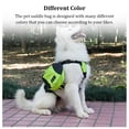 thumbnail image 3 of Billuyoard Bolsa de sillín de tela Oxford para mascotas, mango de elevación de repuesto reutilizable portátil, alforja ajustable reflectante Suministros para perros Azul S, 3 of 6