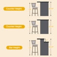 thumbnail image 4 of TrumanPick 24 Inch Counter Height Bar Stool Set of 2 Swivel Barstools with Back Chair Seat for Kitchen Dinning room,Grey, 4 of 6
