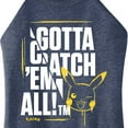 thumbnail image 3 of Pokémon - Gotta Catch Em All Pikachu Art - Juniors High Neck Tank Top, 3 of 5