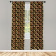 thumbnail image 3 of Ambesonne Colorful Curtains, Exotic Autumn Garden, Pair of 28"x63", Multicolor, 3 of 5