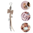 thumbnail image 3 of Unique Bargains 1 Pc Handbag Charms Keychains Fashionable Bow Heart Bag Accessories Khaki, 3 of 5