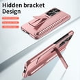 thumbnail image 2 of SaniMore Case for Samsung Galaxy S23 Ultra 6.8" 2023 with Hidden Kickstand & S Pen Slot & Stylus, Anti-scrctch Drop-proof Tough PC Backplane Anti-shock Slim Shell for Galaxy S23 Ultra, Rosegold, 2 of 7