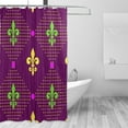 thumbnail image 2 of FREEAMG Mardi Gras Motif Shower Curtain - 72x72 Inch Waterproof Fabric Shower Curtains with 12 Hooks - Modern Home Bathroom Hotel Spa Decorations, 2 of 5