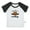Short Black Raglan T-shirt #B, variant on iDzn I Was Born A Cowgirl Funny T shirt For Baby, Newborn Babies T-shirts, Infant Tops, 0-24 Months Kids Graphic Tees Clothing