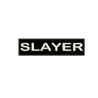Iconic Slayer Logo Patch Heavy Metal Band Embroidered Iron On