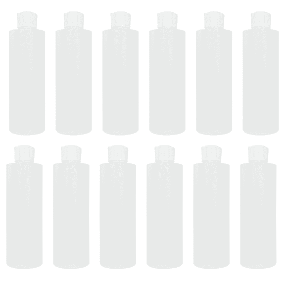 12 PACK Lotion Bottles with Flip Tops 8oz