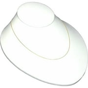 Bust Display Low Chain Necklace Pendant White