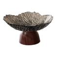 thumbnail image 2 of Bandeja para frutero con pedestal, elegante plato multiusos decorativo para frutos secos. negro, 2 of 9