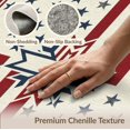 thumbnail image 6 of ODIKA 2'x3' Washable Throw Rug July Crisp Door Frame Stars Stripe Balance Traditional Patriotic for Hallway, Study Room, Non-Slip Low Profile, Flatwoven, 6 of 7