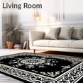 thumbnail image 2 of ODIKA 5x7 Machine Washable Non-Slip Area Rug, Wildflower Medallion with Twisting Vine Motifs and Lattice Accents Ultra Soft Rug, None, 538706, 2 of 7
