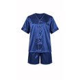 thumbnail image 6 of Up2date Fashion Men Satin Silk Pajamas Sets Short Sleeve Sleepwear Button-Down PJs Sets Two-Pieces Loungewear with Pockets, 6 of 7