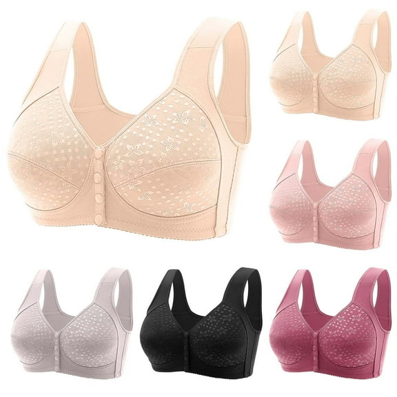 Utoimkio High Support Wireless Bras for Women Full Coverage Comfort Breathable Push Up Bras for Women No Underwire Everyday Bras
