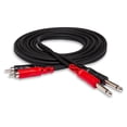 thumbnail image 1 of Cable de interconexión Hosa CPR-202 Dual 1/4 TS a Dual RCA, 1 of 6