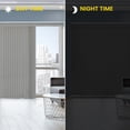 thumbnail image 4 of YELLOW BLINDS Grey Cordless PVC Vertical Blinds for Large Windows & Sliding Glass Doors, 78” W x 84” H, Light Filtering or Room Darkening, Easy Install, Modern Valance, Moisture-Resistant Shades, 4 of 8