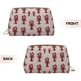 thumbnail image 3 of Xecao Red Lobster With Claws Print Fashion Makeup PVC Bag Large Capacity Travel Cosmetic Bag for Women Organizer Toiletry Clutch, 3 of 8