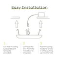 thumbnail image 5 of Next Glow Ultra Slim 7" LED Ceiling Light Fixture, 3000K Square, Dimmable Flush Mount Light, Black, 5 of 9