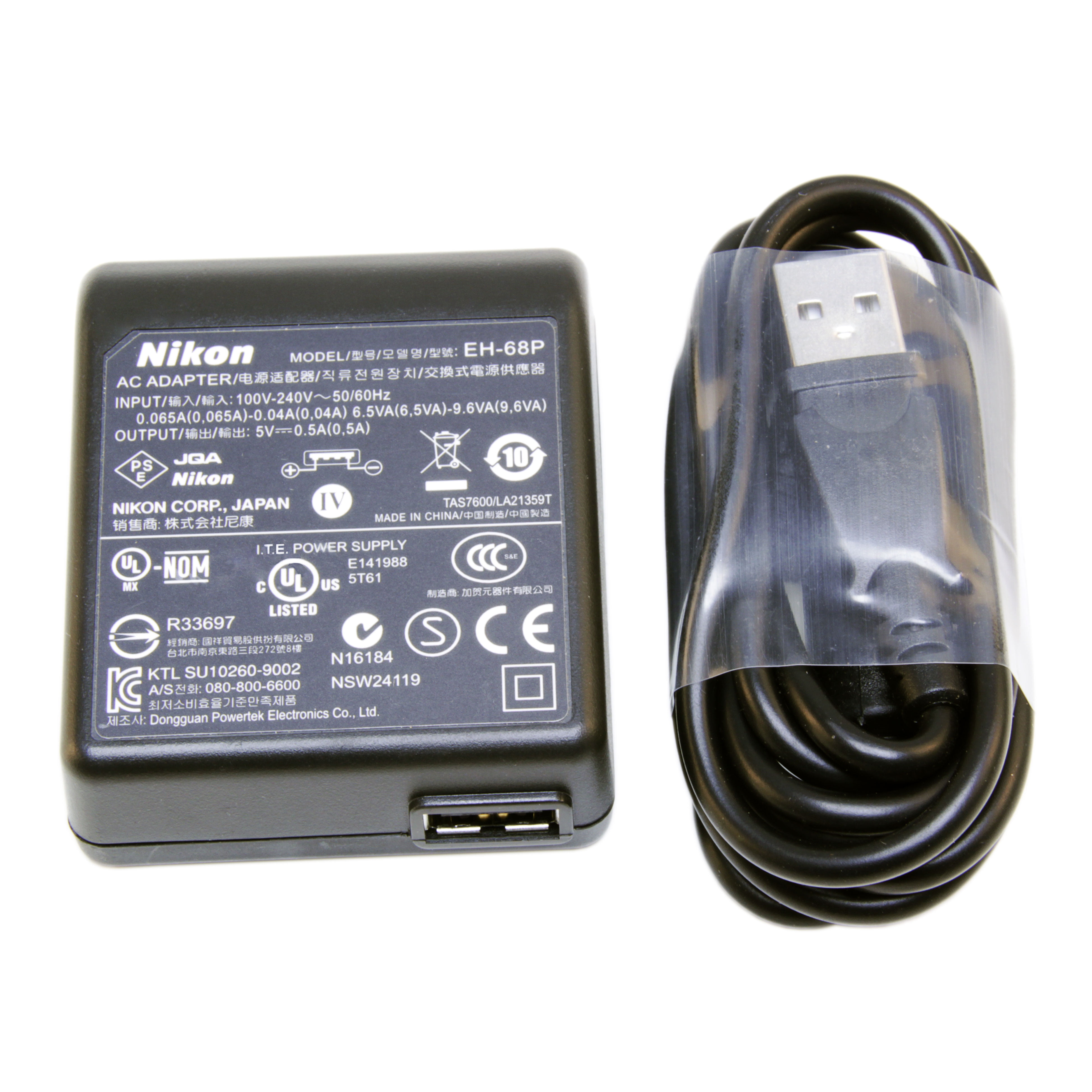 Original NIKON 5V 0.5A 2.5W Power Adapter AC Charger for CoolPix P100