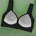 thumbnail image 4 of Front Closure Wireless Bra for Women Comfortable Soft Padded Plus Size Support Vest Style Seamless T-Shirt Lingerie, 4 of 7