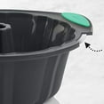 thumbnail image 6 of Trudeau Structure Silicone 10 Cup Fluted Cake Pan, Grey/Mint, 6 of 10