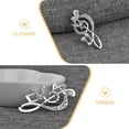 thumbnail image 6 of KAJNBN 2Pcs Ladies Brooch Silver Music Note Pin for Women Casual Wear, 6 of 7