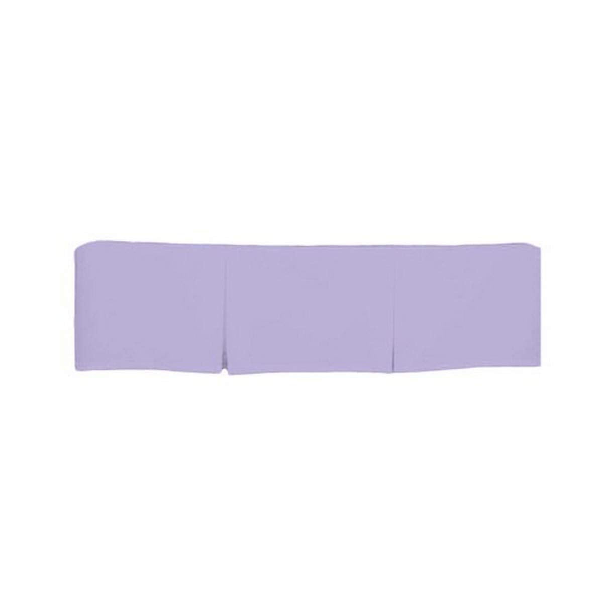 Lavender bkb Solid Ruffled Round Crib Skirt