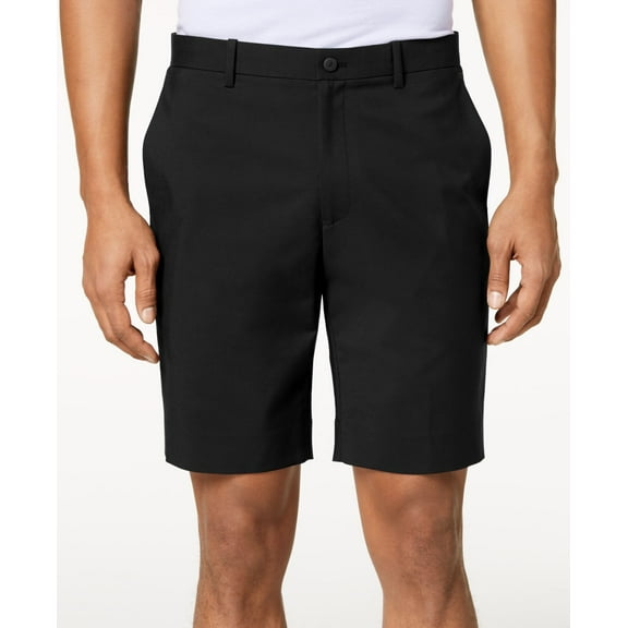Solid Mens Flat Front Chino Stretch Shorts 40
