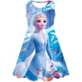 thumbnail image 2 of Niñas verano nuevo lindo Disney Frozen Elsa vestido niñas ropa fiesta cumpleaños niñas disfraz moda dibujos animados vestido chico 2-10Y5T Gao Jinjia LED, 2 of 2
