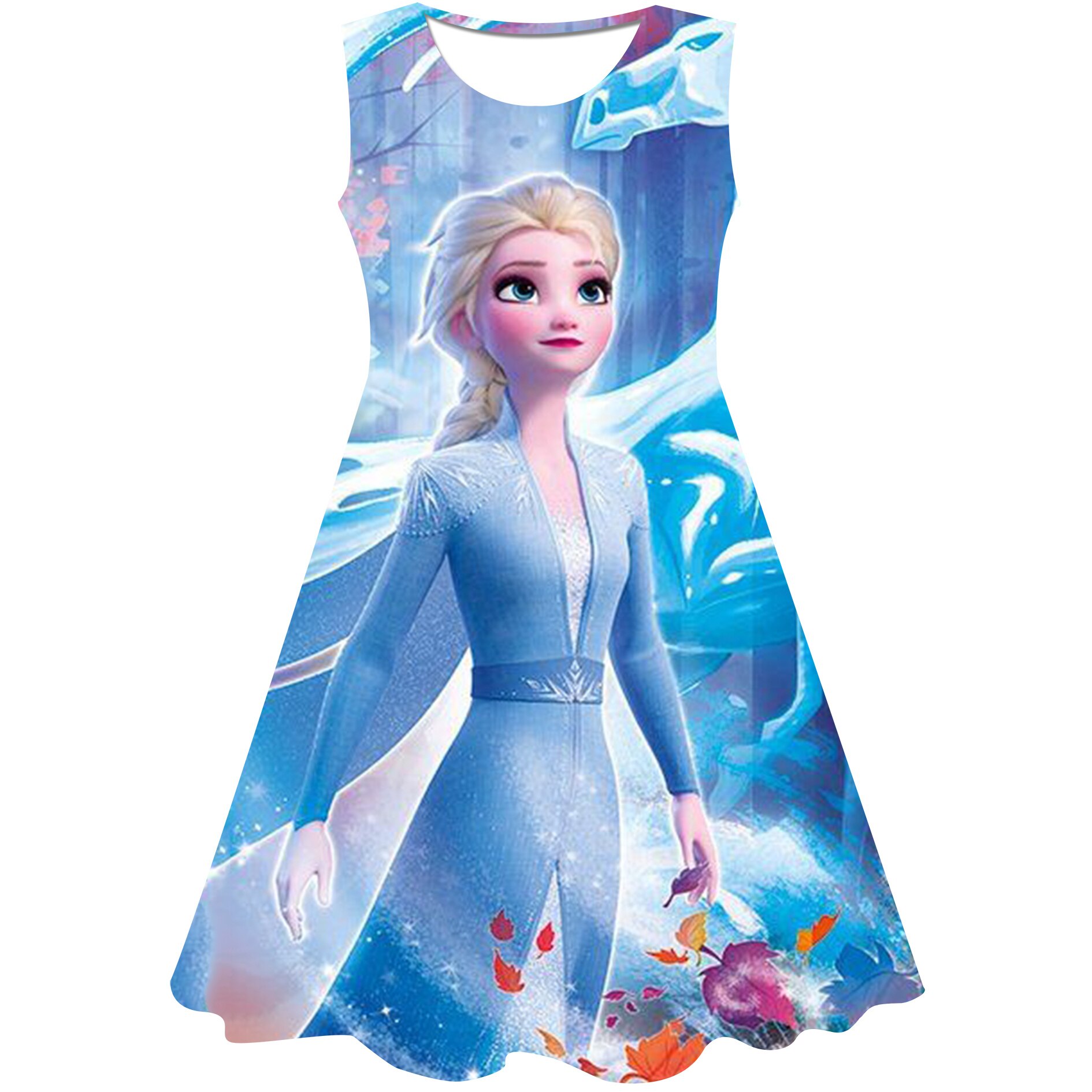 Robe Africaine Pour Fille - Imprimé 3D Princesse, Bretelles, Tissu Coton Léger - Tenue De Fête, Séance Photo Ou Cadeau Traditionnel Coloré
