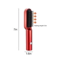 thumbnail image 3 of Pisexur Belleza Maquillaje Peine portátil 2 en 1 para cabello liso y rizado con calentamiento rápido de 10 segundos a 200 °C, plancha alisadora y rizadora de cerámica profepara mujeres y hombres, 3 of 9