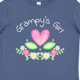 thumbnail image 4 of Inktastic Grampy's Girl- Heart Flowers Girls Baby T-Shirt, 4 of 5