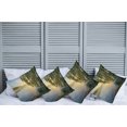 thumbnail image 6 of Ambesonne Tree Throw Pillow Cover 4 Pack, Sunny Misty Lake Summer, 20", Fern Green Pale Blue, 6 of 6