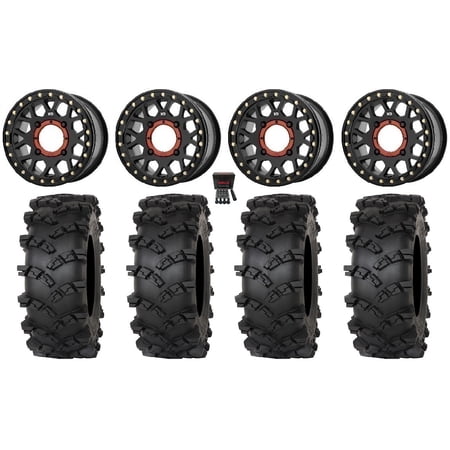 KS235 Grenade Beadlock 14 Wheels Bk 28 Outlaw M/T Tires Polaris RZR XP 1000 / PRO XP / Ranger XP 900/1000 KS235 Grenade Beadlock 14 Wheels Bk 28 Outlaw M/T Tires Polaris RZR XP 1000 / PRO XP / Ranger XP 900/1000