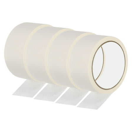 Uxcell Painters Tape, 4 Roll 22 Yard x 1.8 Inch Multi-Surface Adhesive No Residue Masking Master Tape, Beige