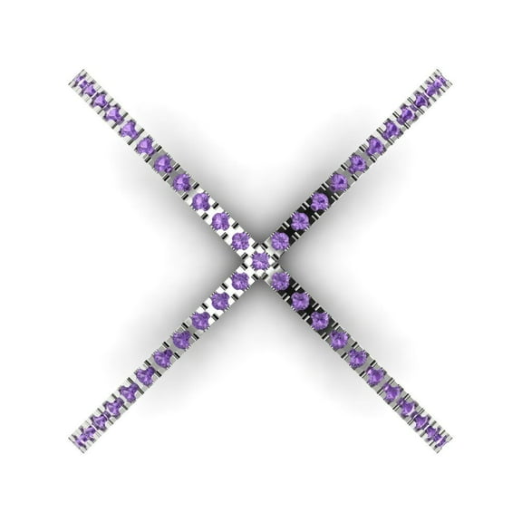 Statement Engagement Ring for Women - 0.245ct Simulated Alexandrite in 14K White Gold Promise Ring