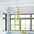thumbnail image 2 of Aiwen Gold 2 Lights LED Pendant Light Modern Home Decorative Rustic Ceiling Lamp, 2 of 8