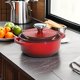 thumbnail image 5 of Dutch Oven Lodge, hierro fundido esmaltado, 1,5 L, con tapa, color rojo, 5 of 5